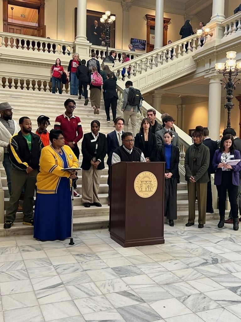 GMCS advocates at the Georgia State Capitol during a legislative session